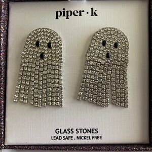 Brand New - Bedazzled Ghost Earrings with a swing!